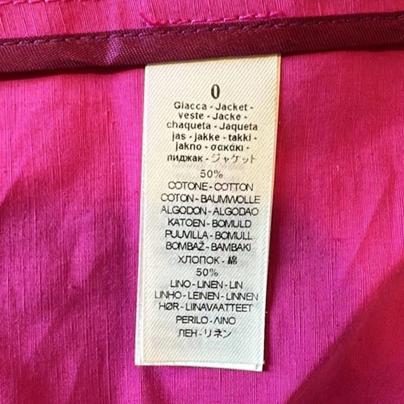 Pink Forte Forte Italy linen blazer jacket size 0 - Picture 8 of 10